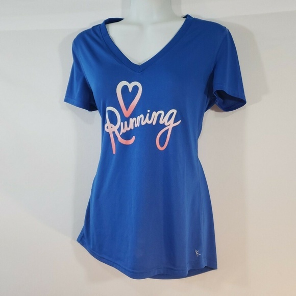 DANSKIN Now Top Small Athletic Shirt Short Sleeve - Picture 4 of 5